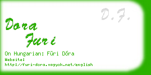 dora furi business card